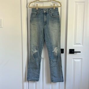 Slim/straight high waisted jeans
